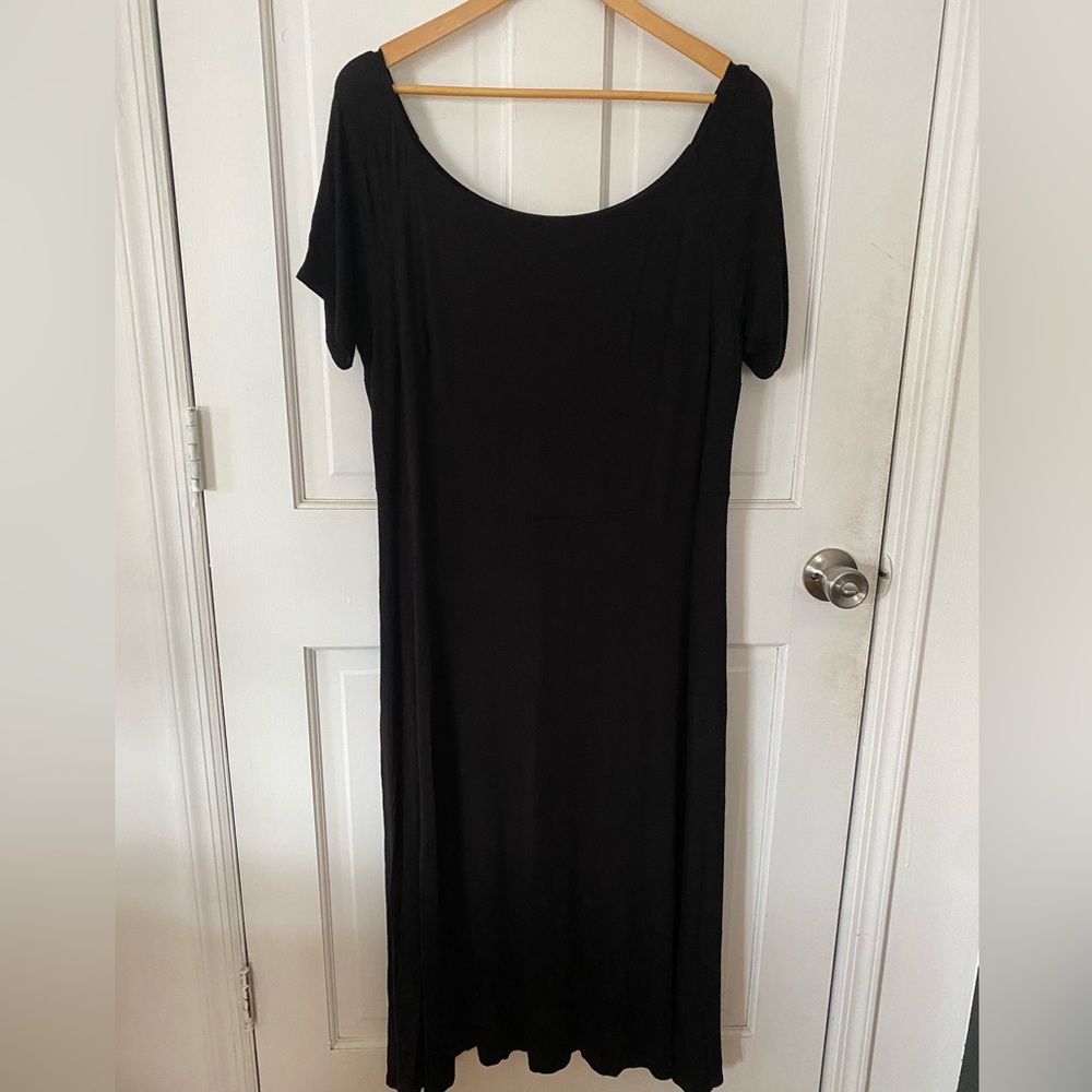 H&M boat neck jersey knit midi dress XL
